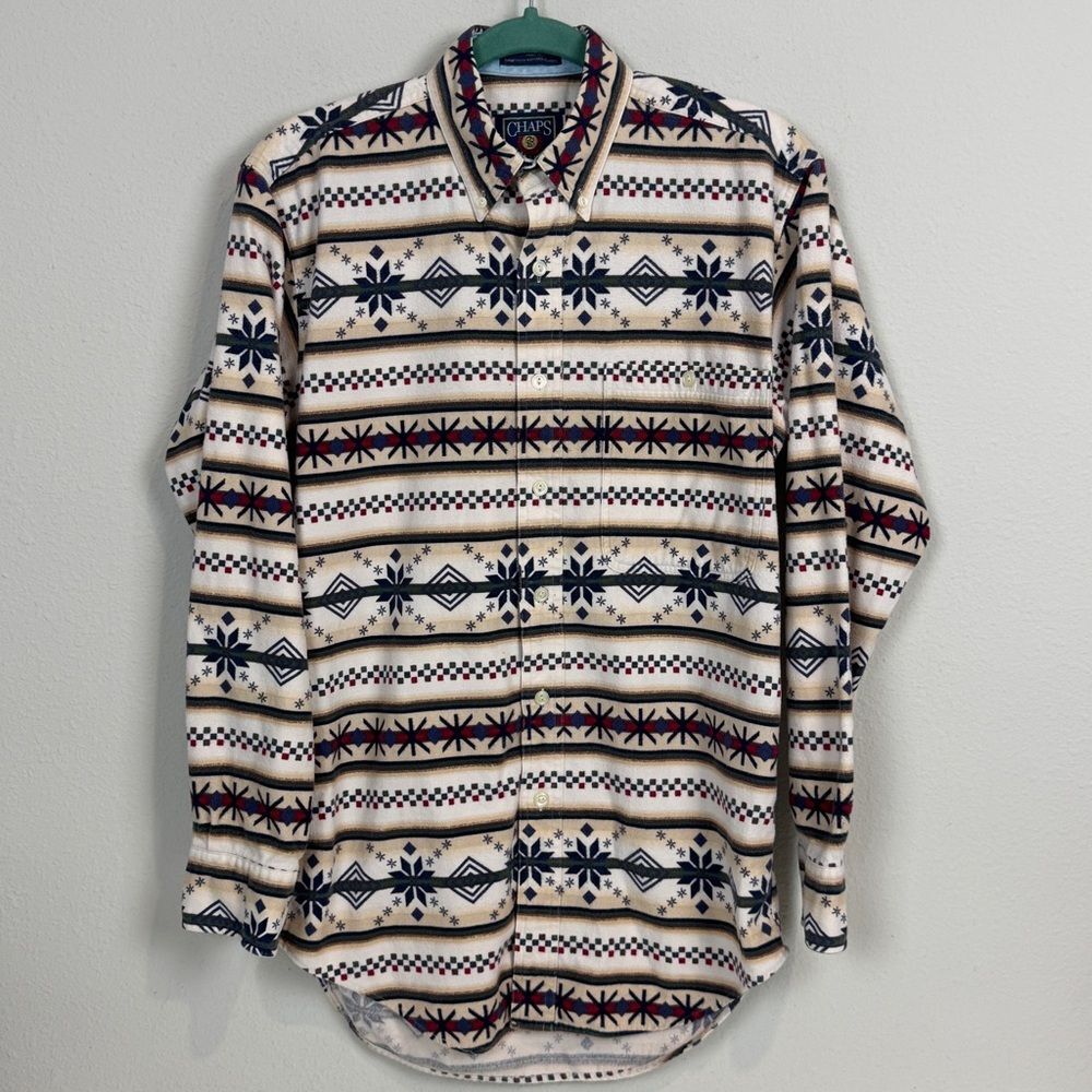 Chaps Ralph Lauren Southwestern Flannel Shirt S